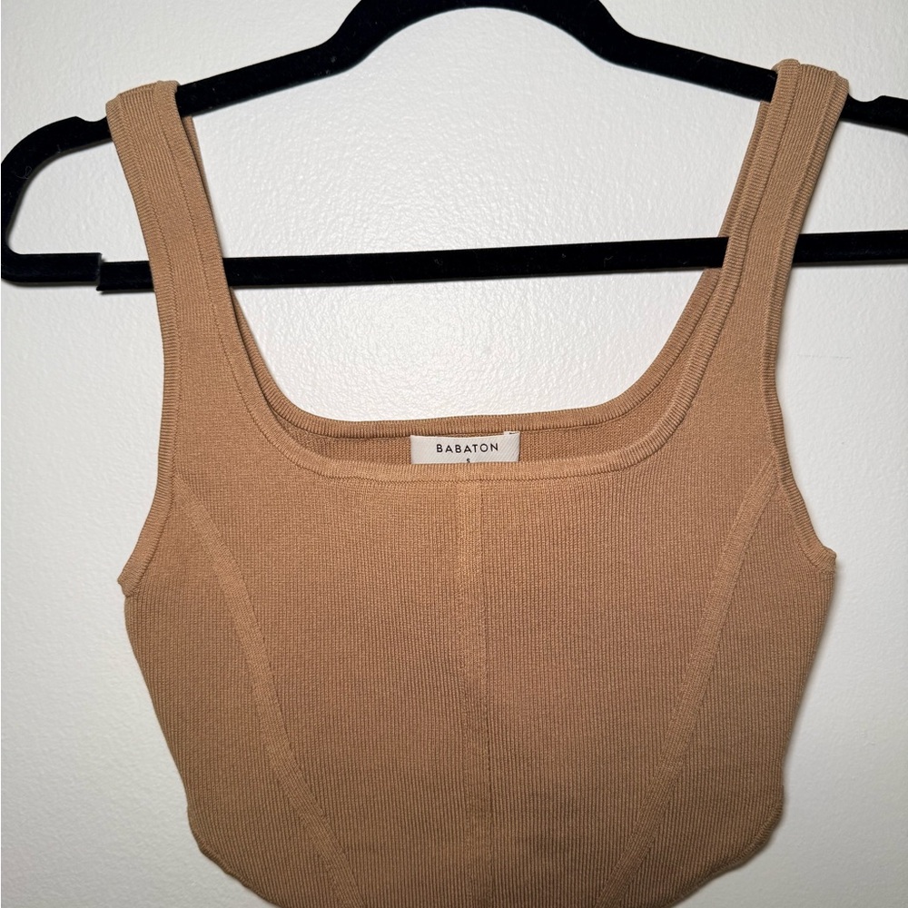 Aritzia Babaton sculpt knit Bustier tank